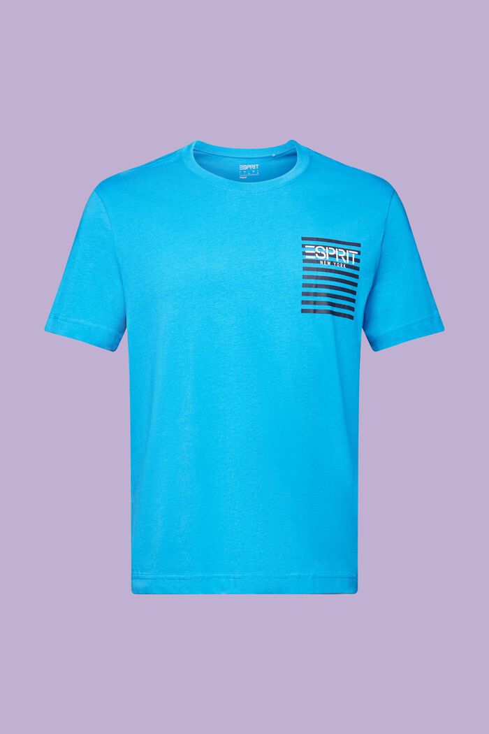 T-shirt à logo, BLUE, detail image number 6