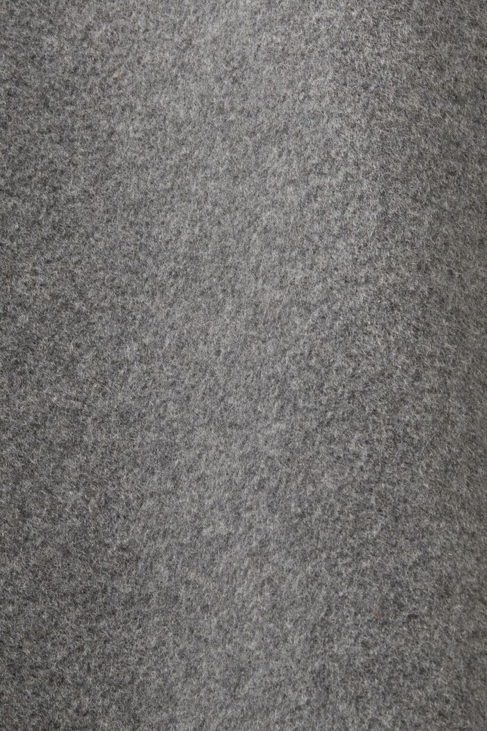 Veste en laine mélangée recyclée, MEDIUM GREY, detail image number 5