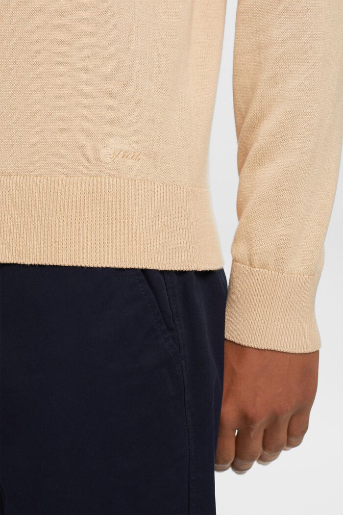Pull en maille à col polo, TENCEL™, SAND, detail image number 2