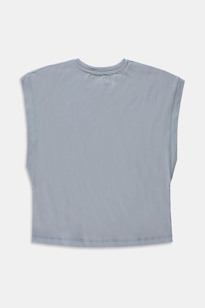 T-shirt de coupe carrée, 100 % coton, PASTEL BLUE, detail image number 1