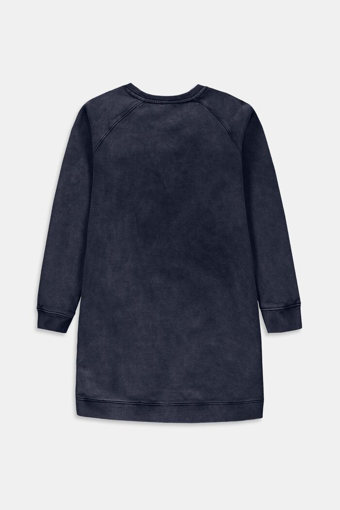 Sweatshirt-Kleid aus 100% Baumwolle