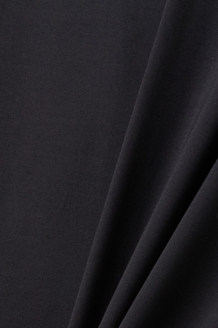 Anzughose aus Jersey-Piqué, BLACK, detail image number 6