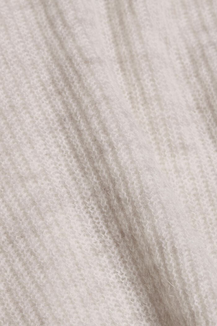Mit Wolle/Alpaka: Cardigan aus Rippstrick, ICE, detail image number 1