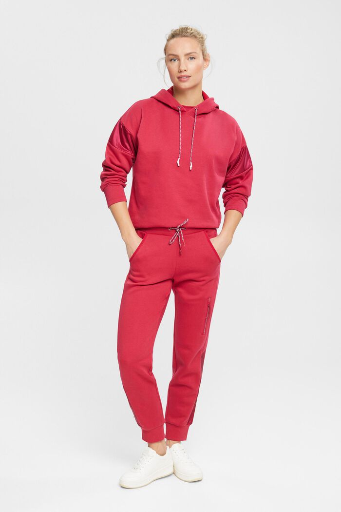 Pantalon de jogging à poche de jambe, CHERRY RED, detail image number 1