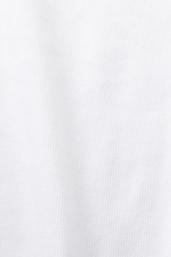 T-shirt à logo en strass, WHITE, detail image number 5