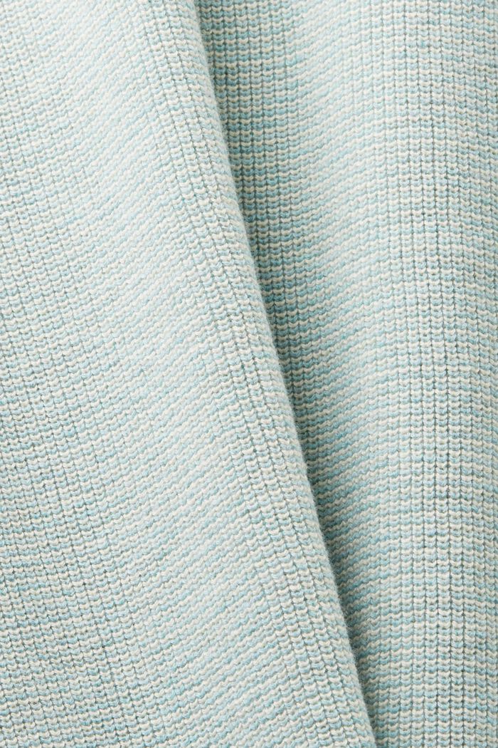 Pull-over rayé à col montant, LIGHT AQUA GREEN, detail image number 5