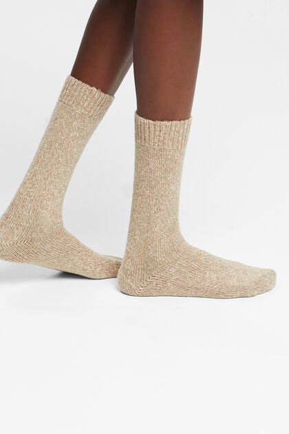 Boot-Socken in Grobstrick mit Wolle