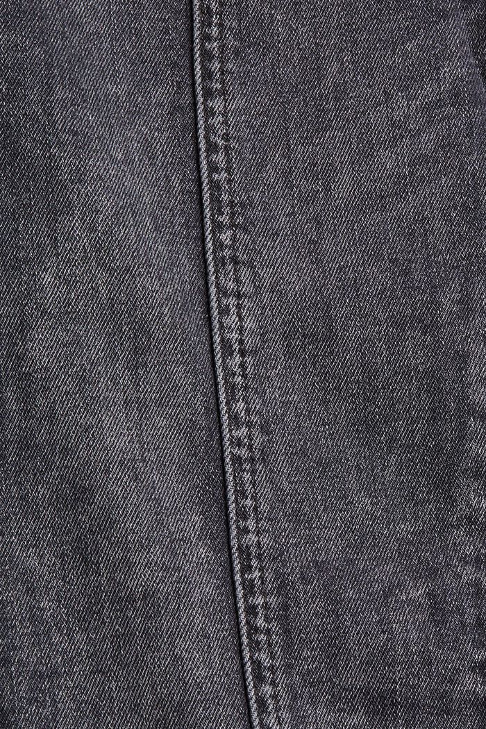 Jean à coutures décoratives, coton biologique, BLACK DARK WASHED, detail image number 4