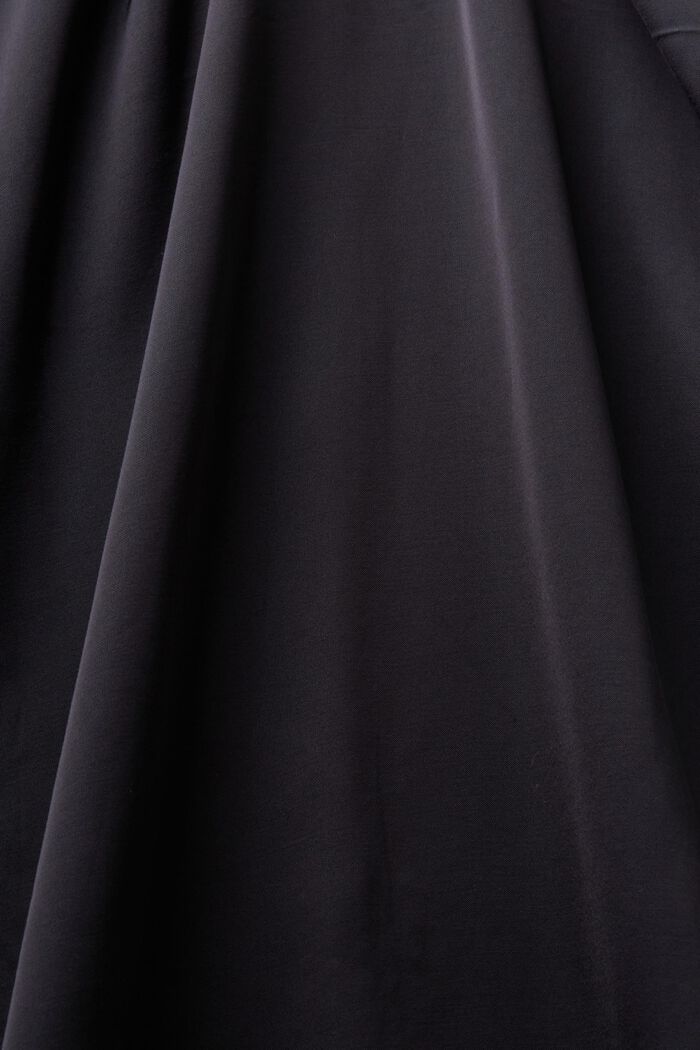 Robe fourreau sans manches en satin, BLACK, detail image number 4