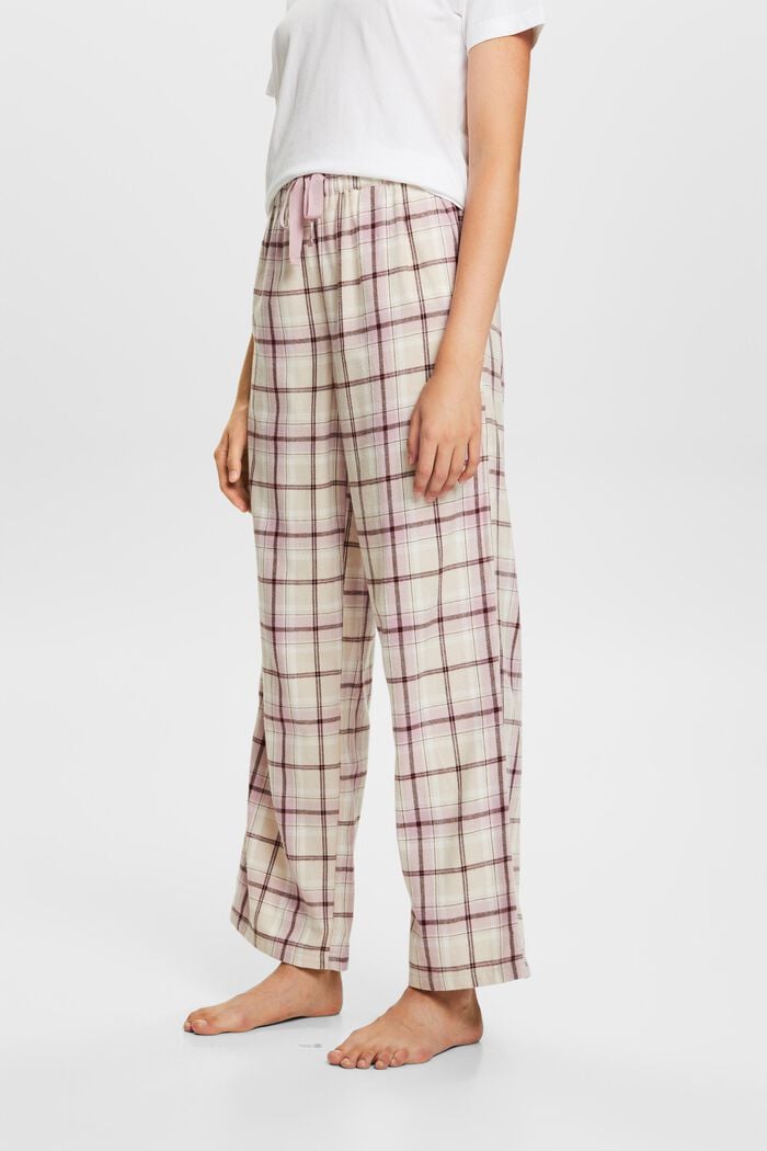 Pantalon de pyjama en flanelle, SAND, detail image number 0