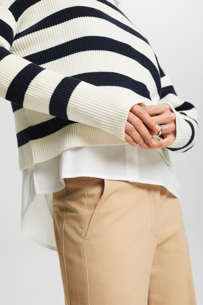 Langärmeliger Pullover mit Streifen, ICE, detail image number 2