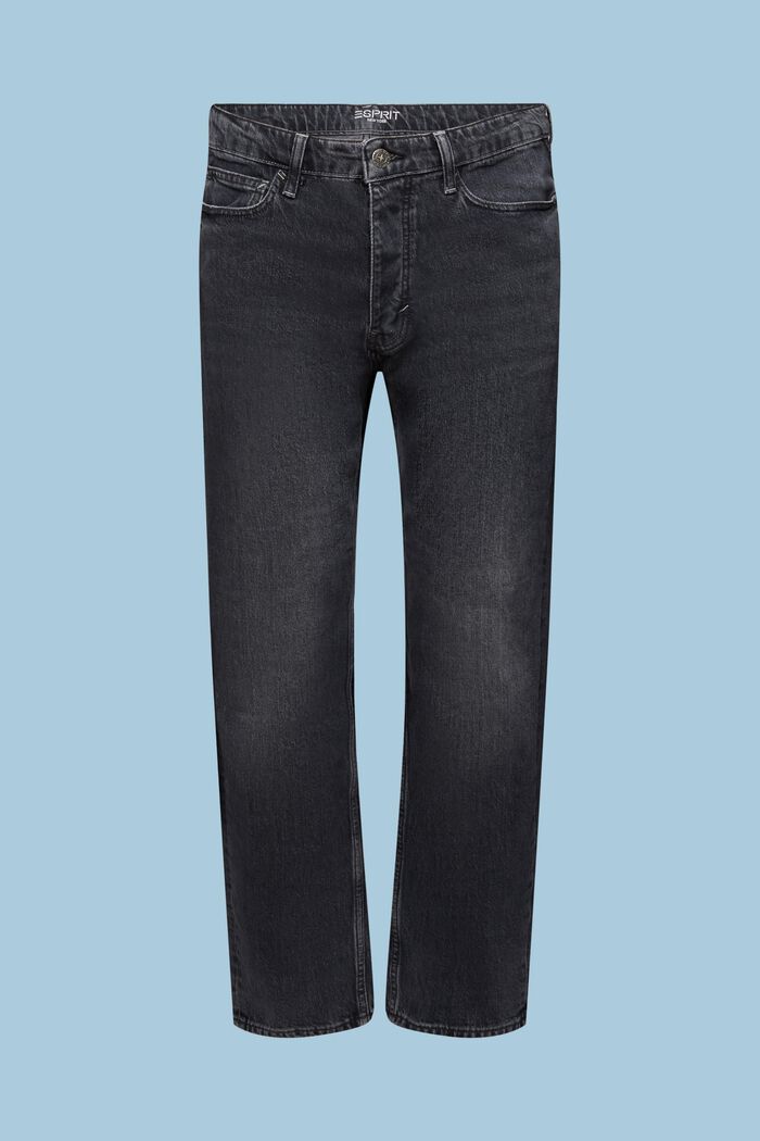 Lockere Retro-Jeans mit mittlerer Bundhöhe, BLACK MEDIUM WASHED, detail image number 6