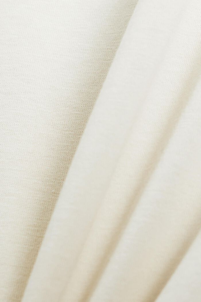 Jersey-Shirt mit Print, 100% Baumwolle, CREAM BEIGE, detail image number 4