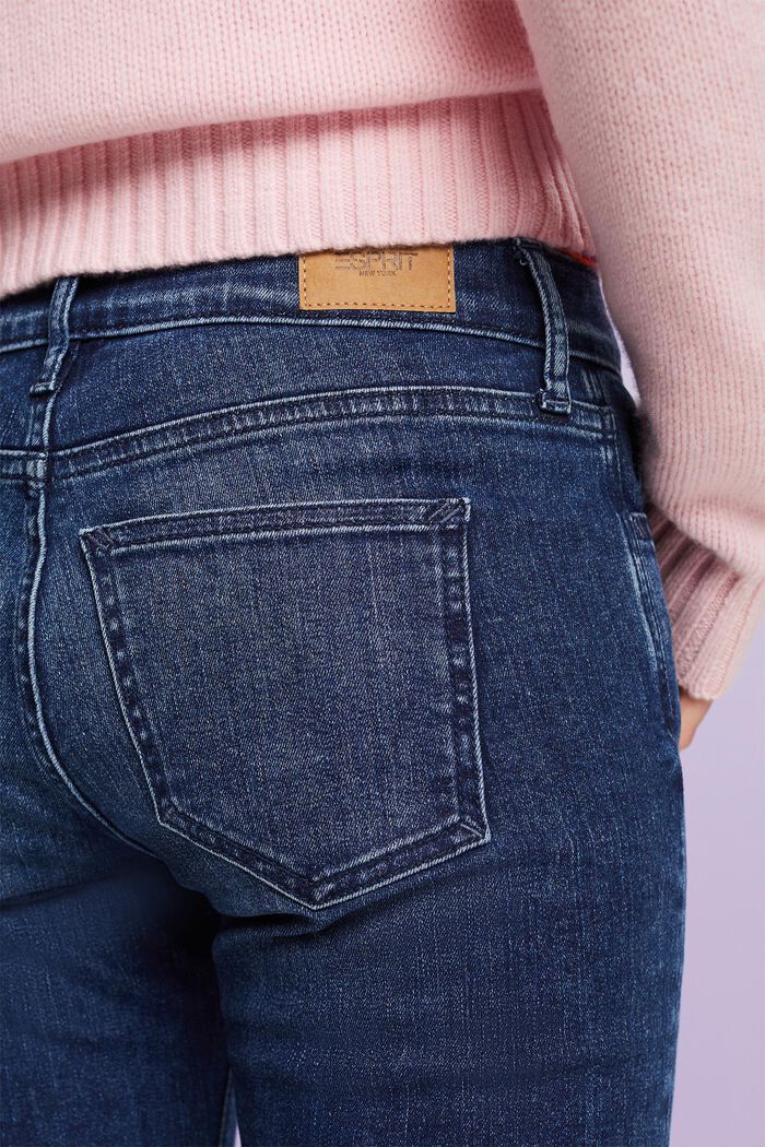 Skinny Jeans mit mittlerer Bundhöhe, BLUE DARK WASHED, detail image number 3