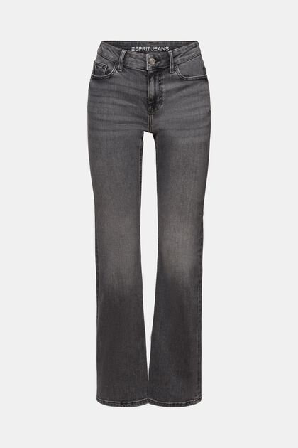 Bootcut-Jeans mit mittelhohem Bund