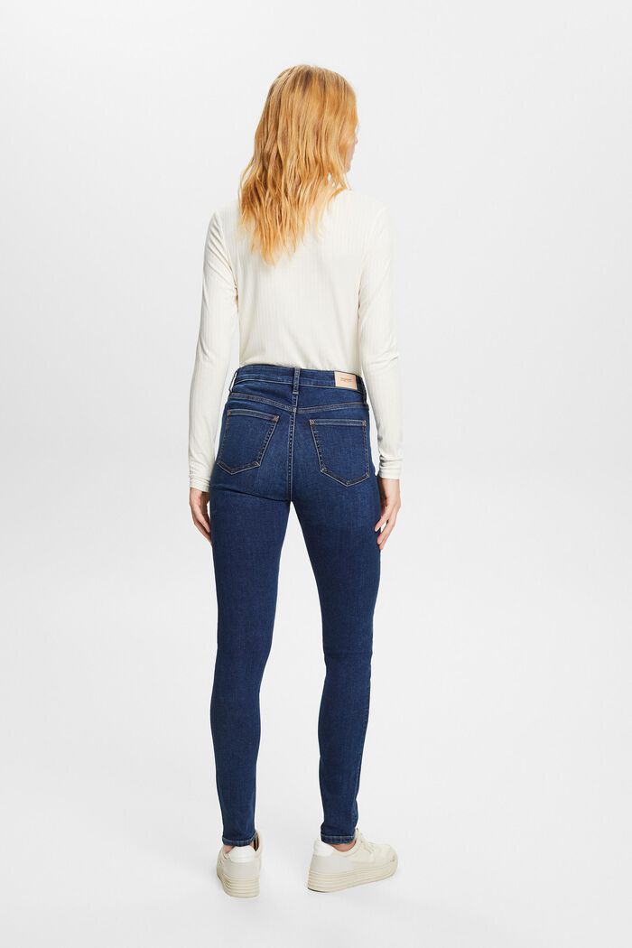 Jean coupe Skinny Fit taille haute, BLUE LIGHT WASHED, detail image number 3