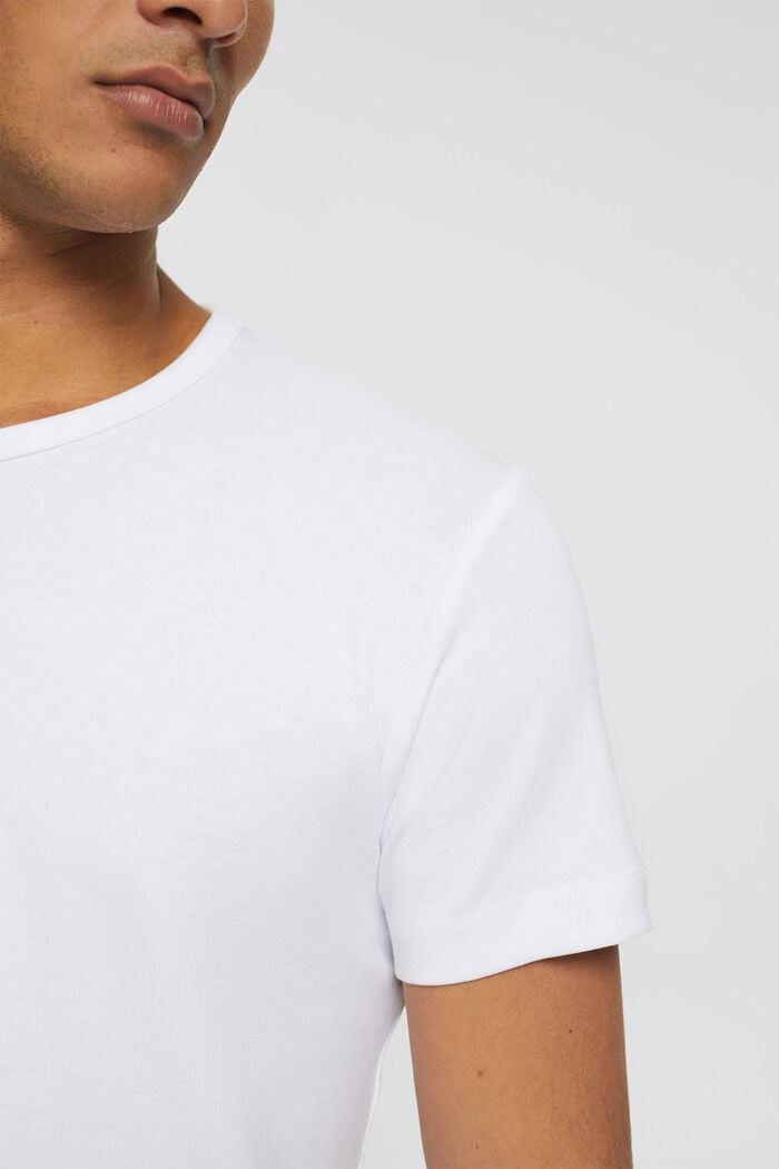 T-shirt en jersey de coupe Slim Fit, WHITE, detail image number 2