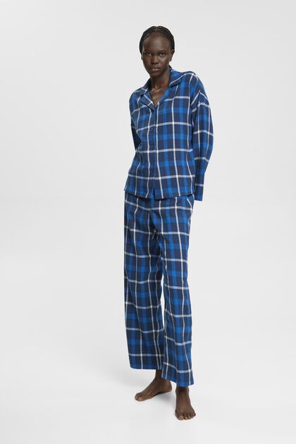Ensemble de pyjama à carreaux en flanelle