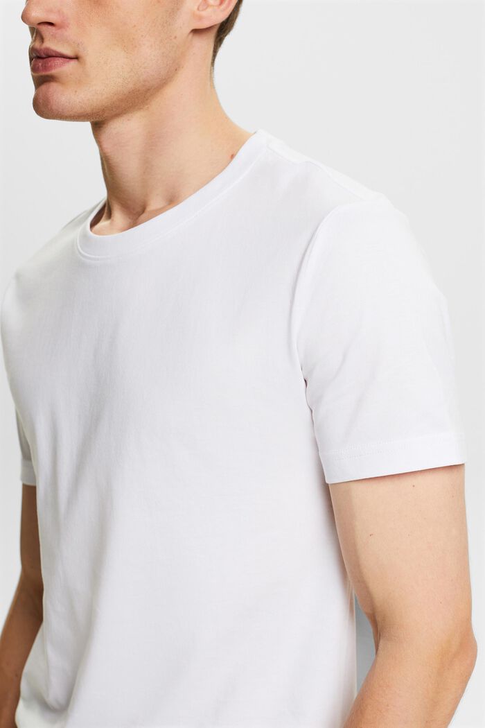 T-shirt en jersey de coton biologique, WHITE, detail image number 2