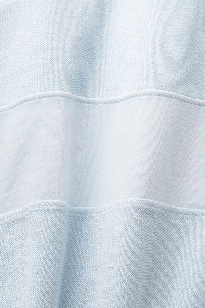 Sweat-shirt en coton biologique texturé, LIGHT BLUE, detail image number 5
