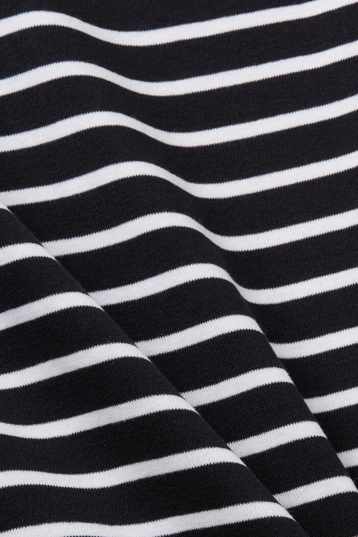 Haut en jersey de coton à finition festonnée, BLACK, detail image number 6