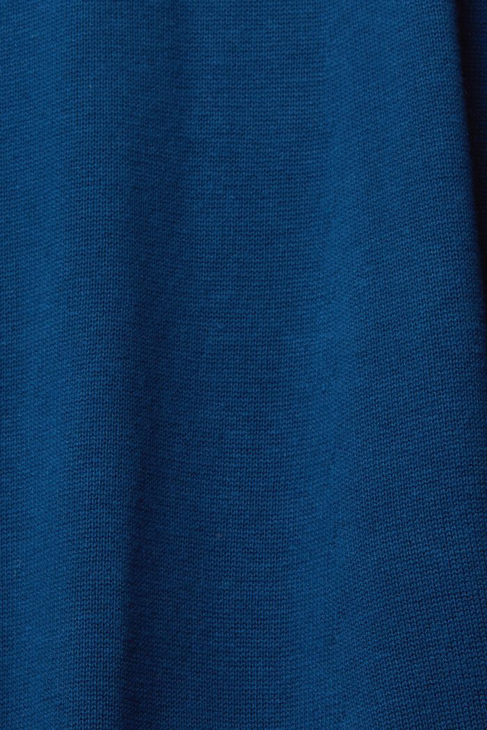Strickkleid mit Rollkragen, PETROL BLUE, detail image number 1