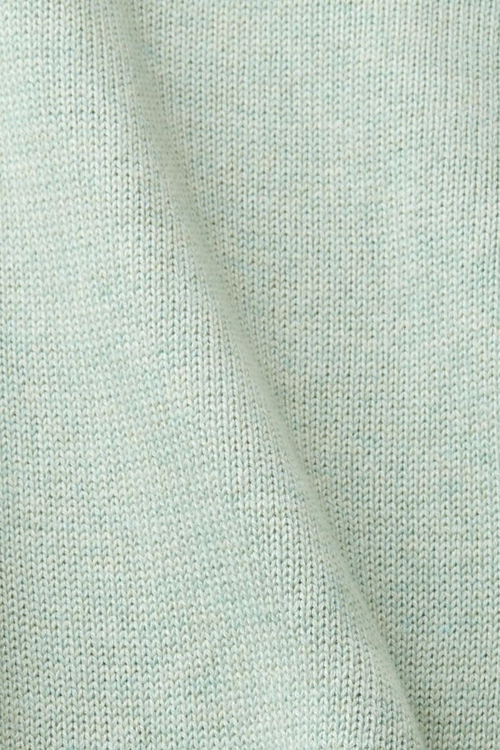 Pull en maille de coton durable, LIGHT AQUA GREEN, detail image number 6