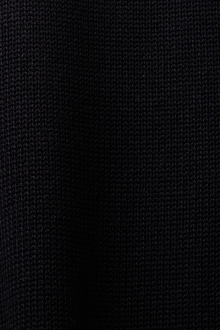Mini-robe en maille à col roulé, BLACK, detail image number 5