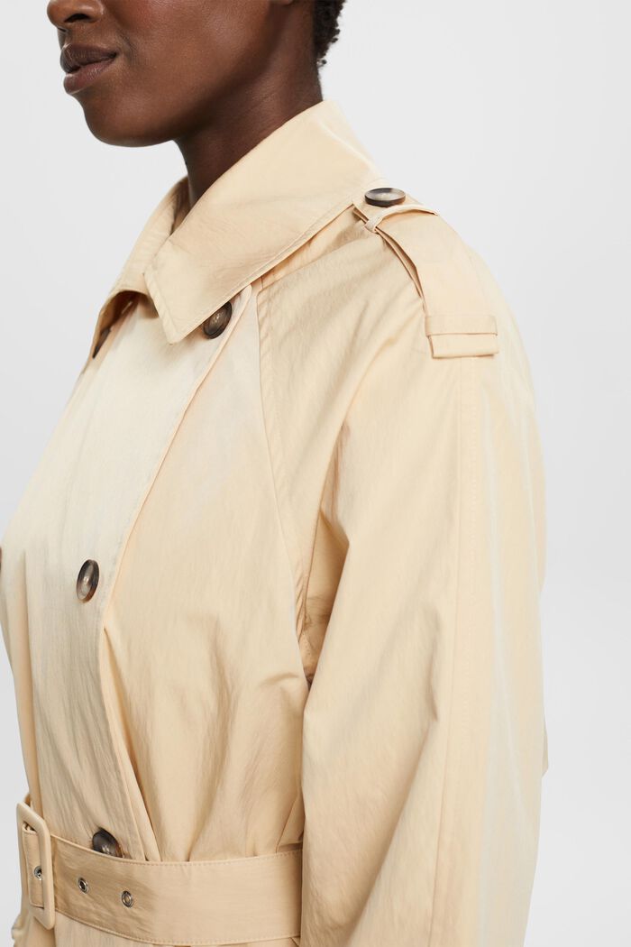 Trench-coat à boutonnage croisé, SAND, detail image number 4
