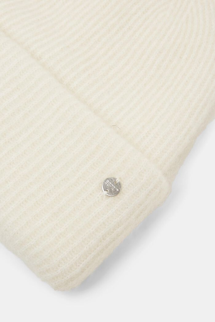 Bonnet côtelé en laine et mohair, ICE, detail image number 1
