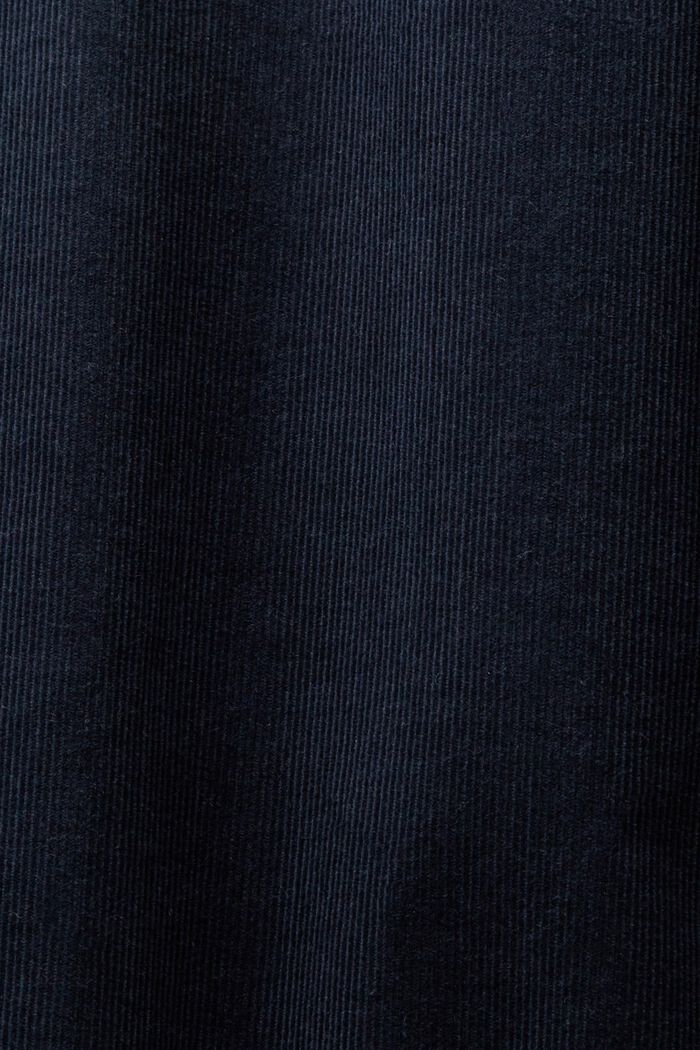 Chemise en velours côtelé, 100 % coton, PETROL BLUE, detail image number 5