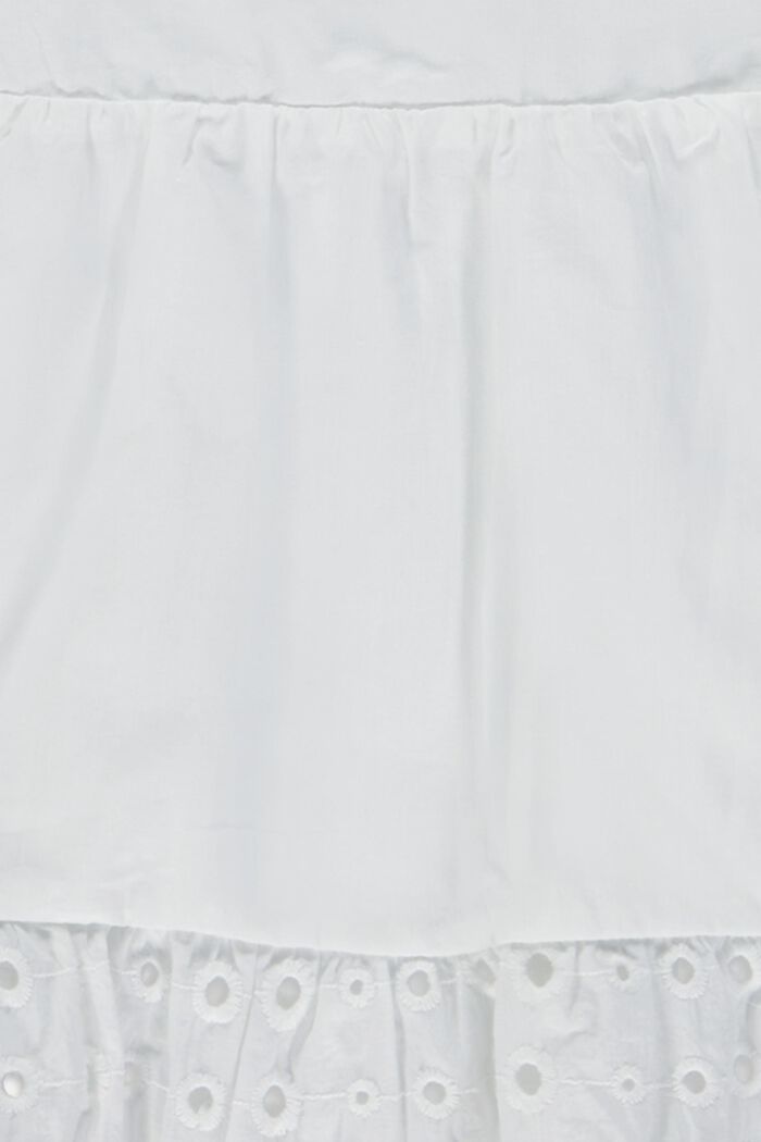 Mini-robe étagée en maille ajourée, WHITE, detail image number 2
