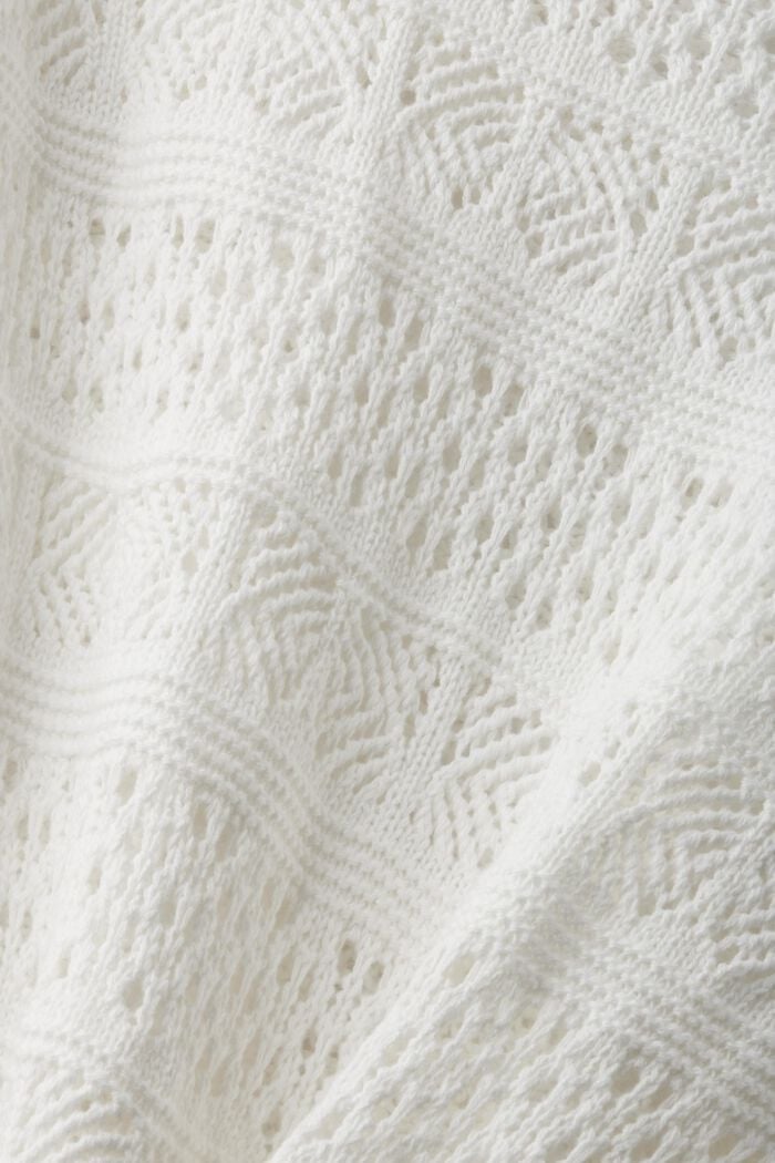 Pull-over en coton durable texturé, OFF WHITE, detail image number 5