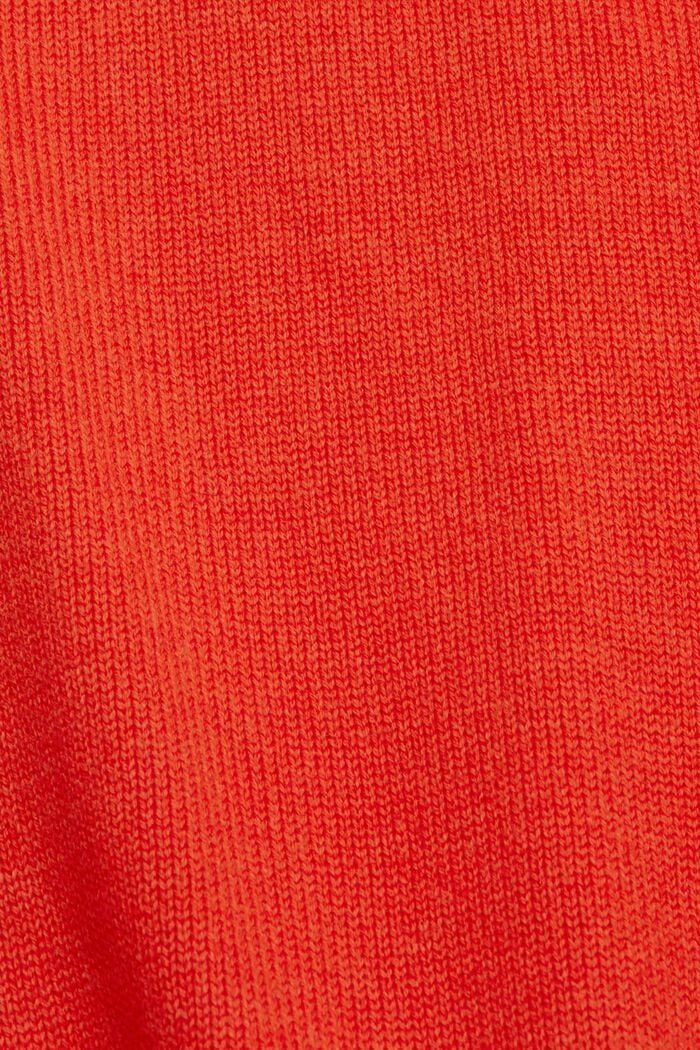Strickpullover aus nachhaltiger Baumwolle, RED, detail image number 1