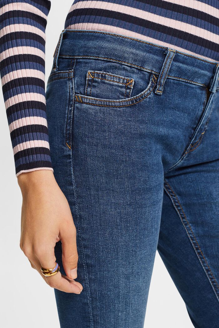 En matière recyclée : le jean Skinny à taille basse, BLUE MEDIUM WASHED, detail image number 2