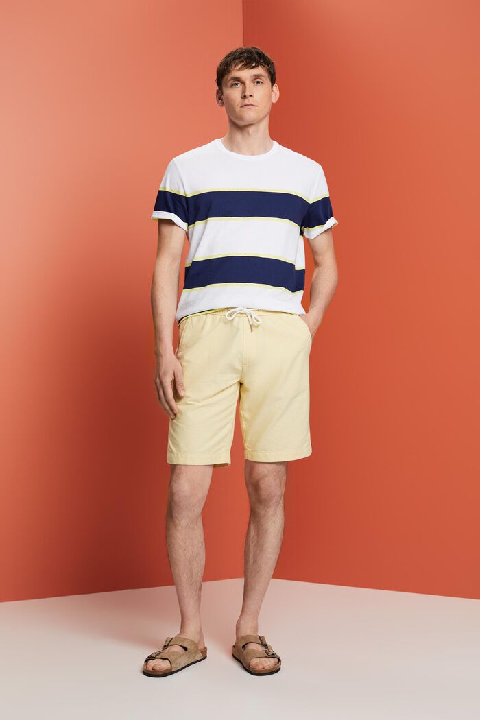 Pull-on-Shorts aus Twill, 100 % Baumwolle, DUSTY YELLOW, detail image number 5
