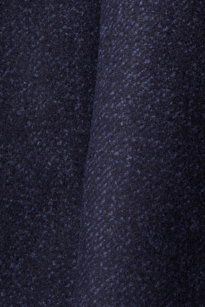 Mantel aus Wollmix mit abnehmbarem Futter, DARK BLUE, detail image number 5