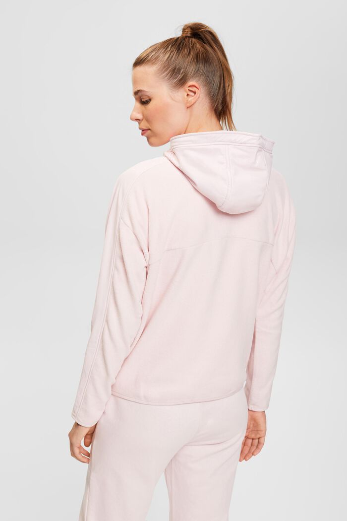 Fleece-Sweatshirt mit Kapuze, LIGHT PINK, detail image number 3