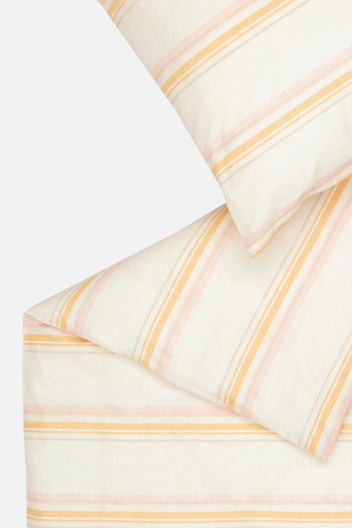 Linge de lit à rayures en chambray, ROSE, detail image number 3