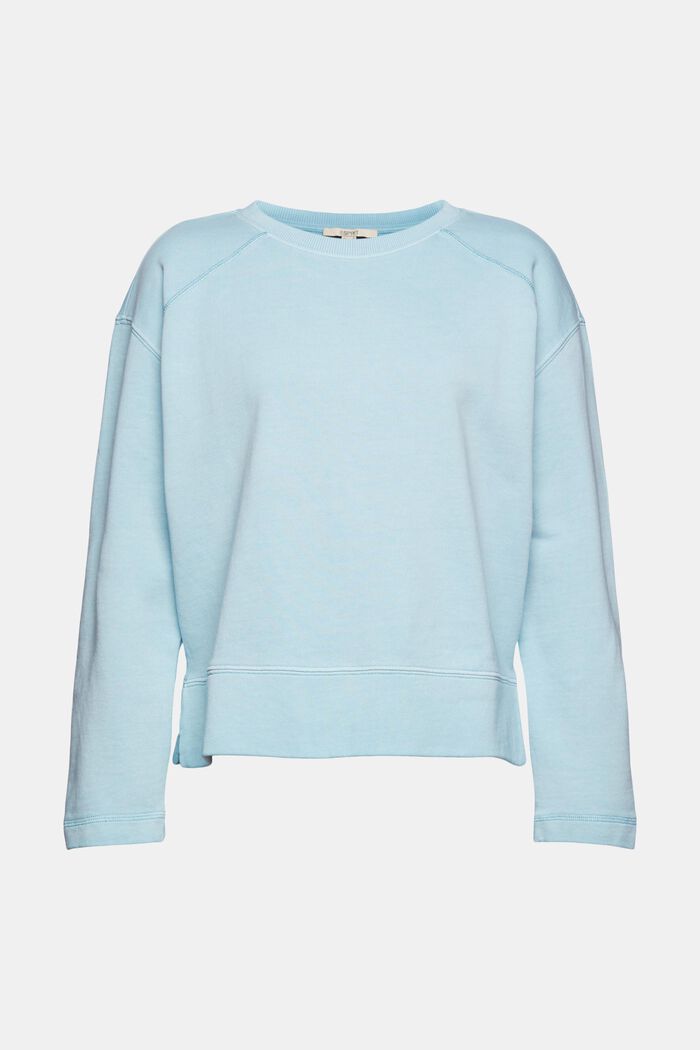 Sweatshirt aus reiner Baumwolle, GREY BLUE, detail image number 2