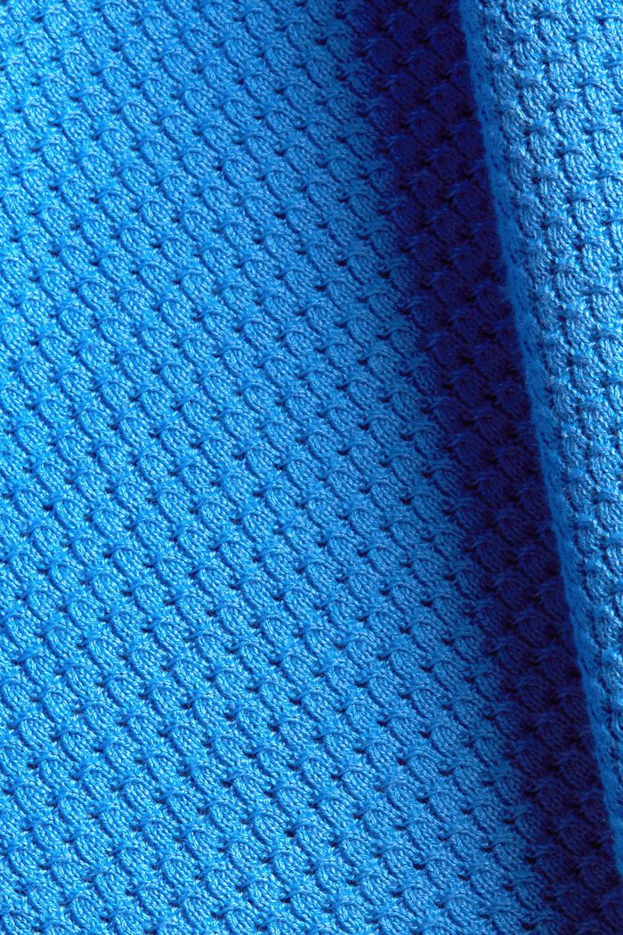 Pullover aus Musterstrick, 100% Baumwolle, INK, detail image number 4