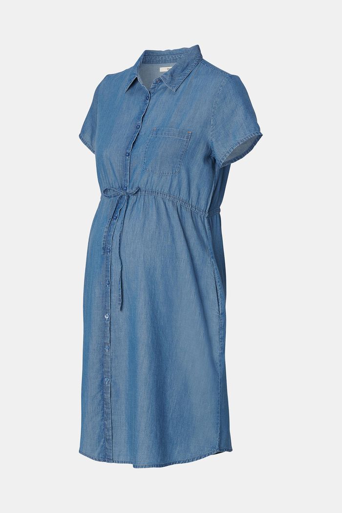 MATERNITY Robe-chemise en jean, BLUE LIGHT WASHED, detail image number 4