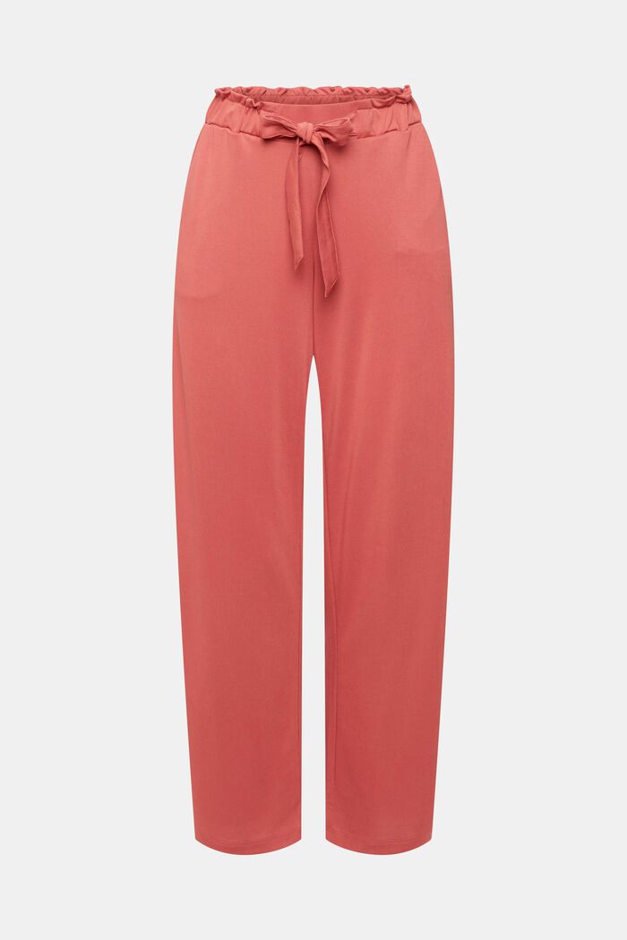 Pantalon de pyjama avec ceinture à nouer cousue, TENCEL™, TERRACOTTA, detail image number 2