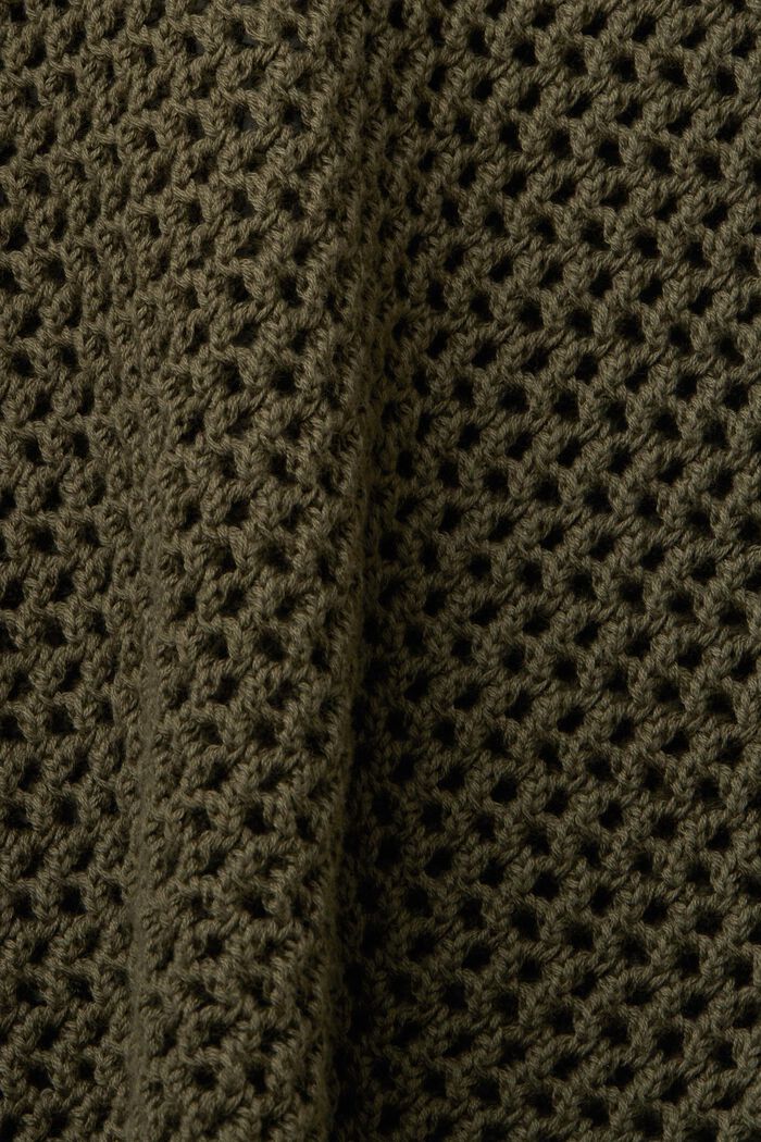 Haut en maille mesh de coton durable, KHAKI GREEN, detail image number 5