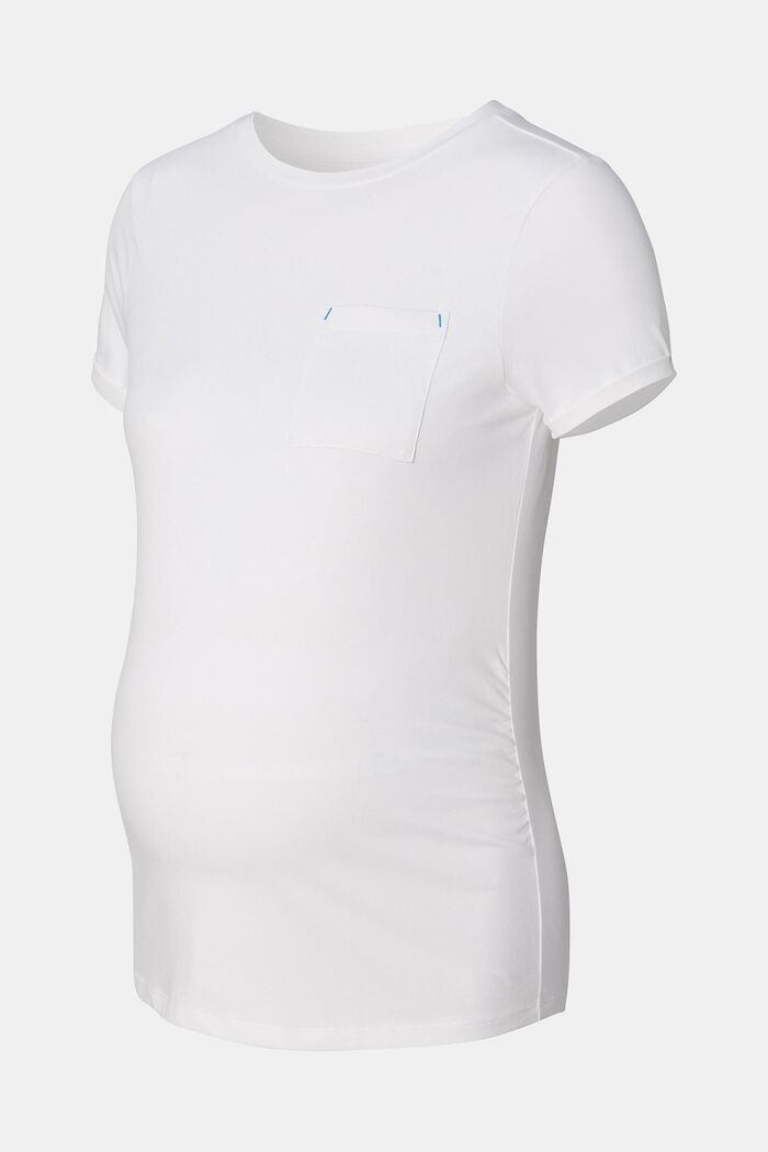 MATERNITY T-Shirt mit kurzen Ärmeln, BRIGHT WHITE, detail image number 5