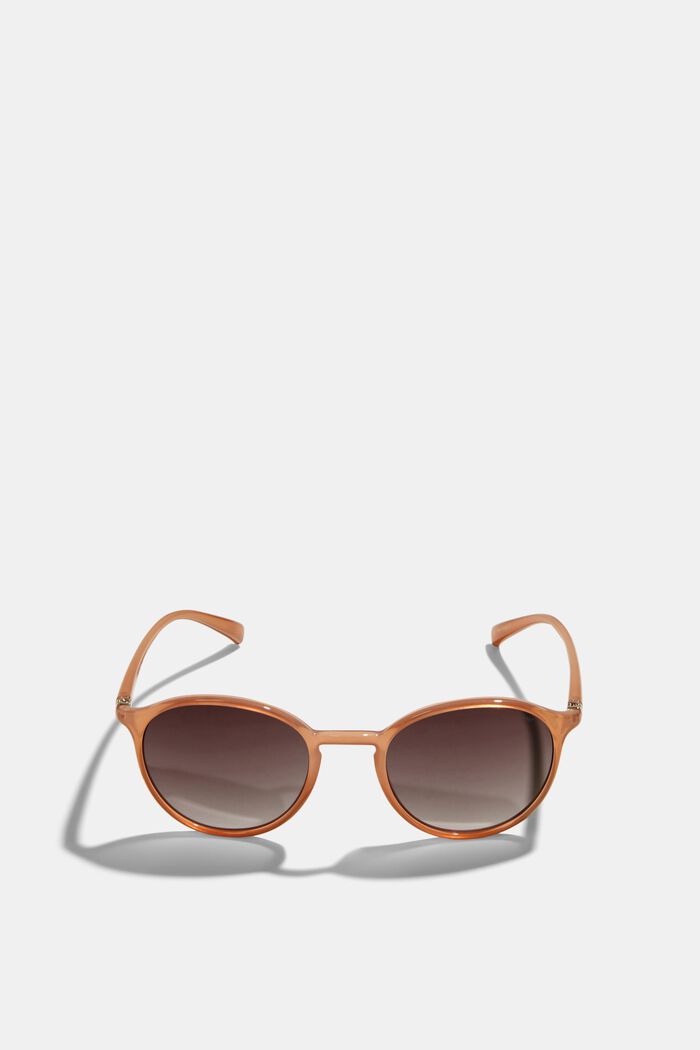 Unisex-Sonnenbrille mit runden Verlaufsgläsern, BEIGE, detail image number 0