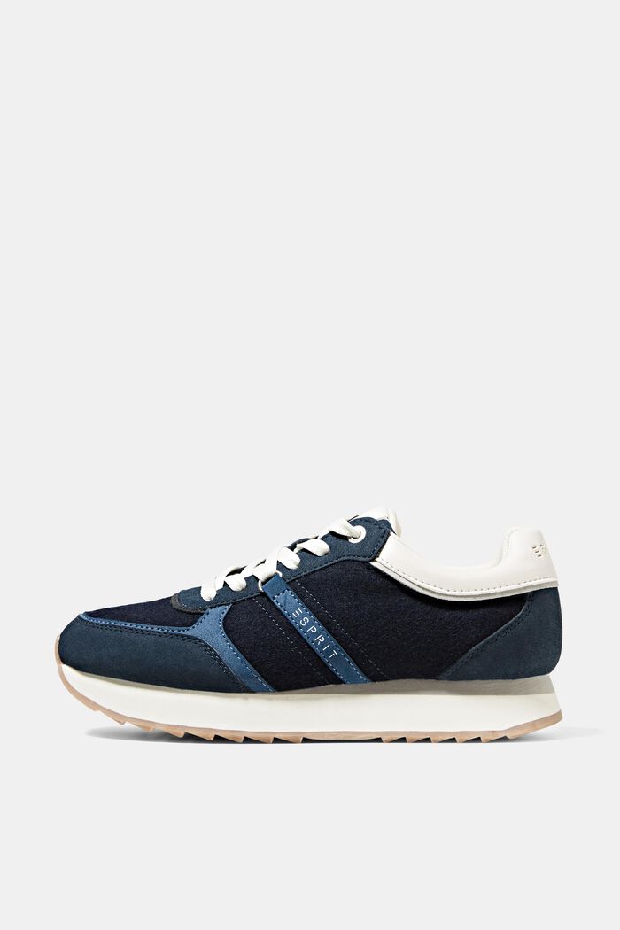 Sneakers aus Materialmix, NAVY, detail image number 0