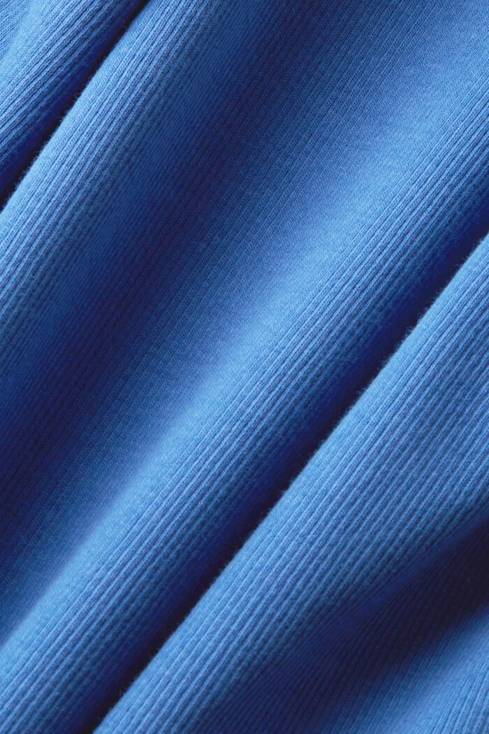 Geripptes Jerseykleid, GREY BLUE, detail image number 6