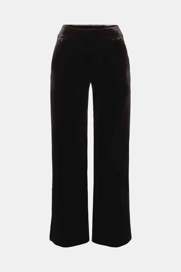 Pantalon en velours à jambes larges, BLACK, detail image number 8