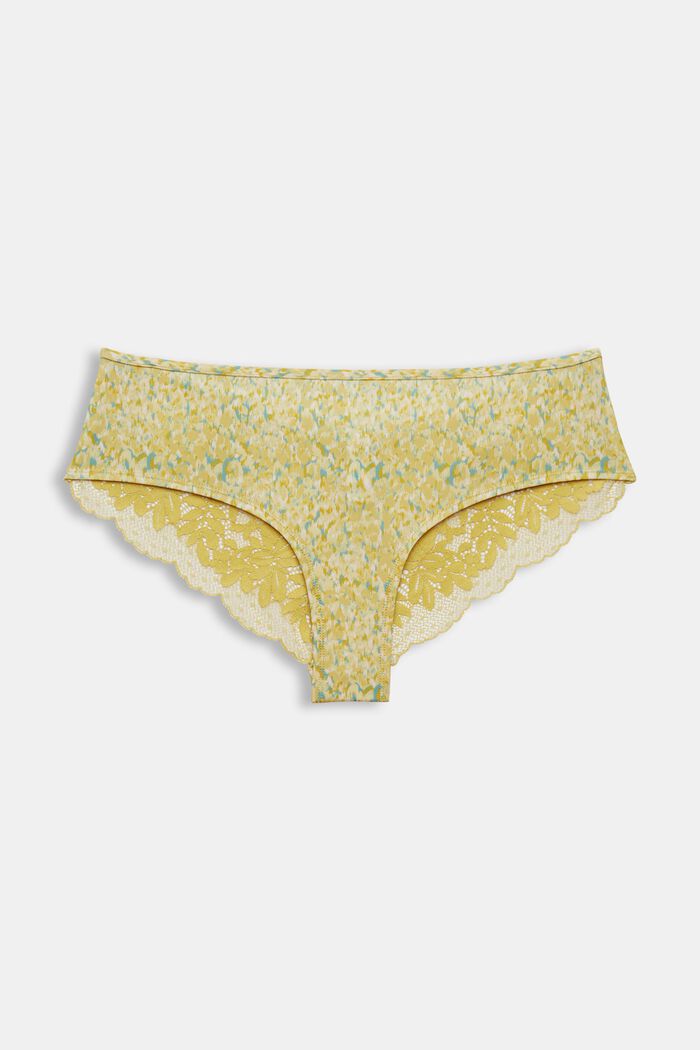 Brazilian-Hipster-Shorts mit Spitze, PISTACHIO GREEN, detail image number 1